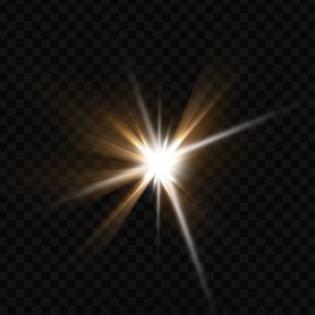 glühendes Licht Ausbruch Explosion