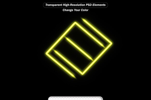 PSD glühendes logo auf schwarzer leinwand, gut als tapete auf ihrem computer oder telefon