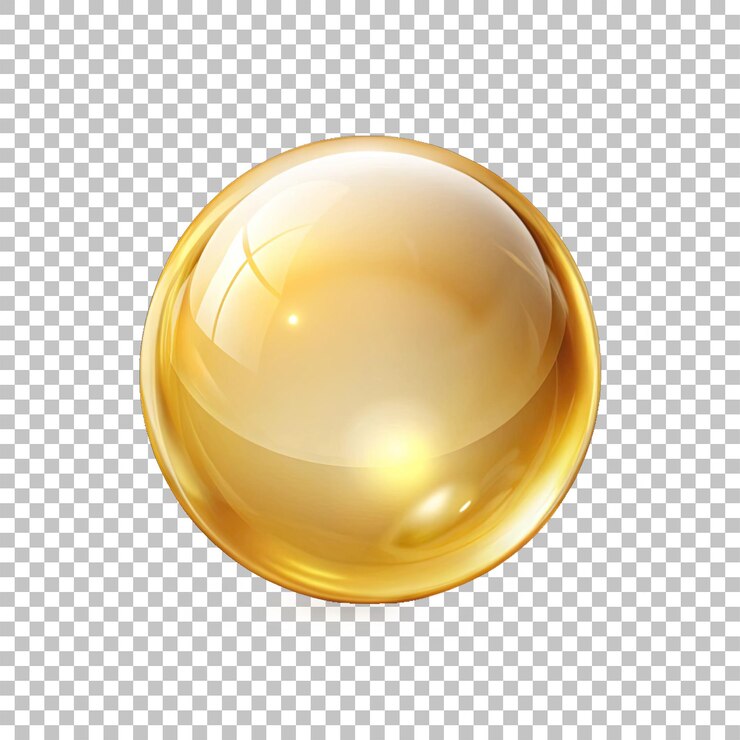 gocce di oro liquido gocce d'olio d'oro isolate