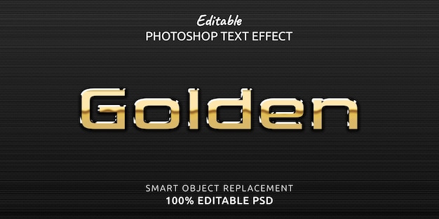 Goiden photoshop-texteffekt