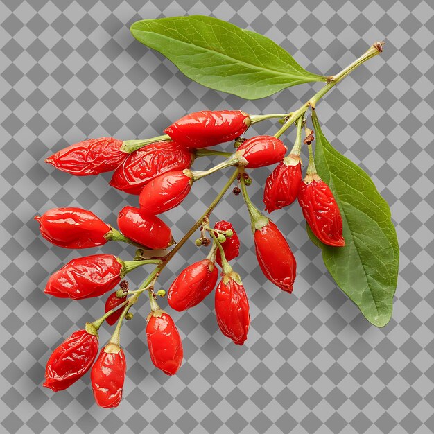 Goji Berry Type d'herbe Lycium Barbarum Forme d' herbe séchée B Objet isolé sur un fond propre