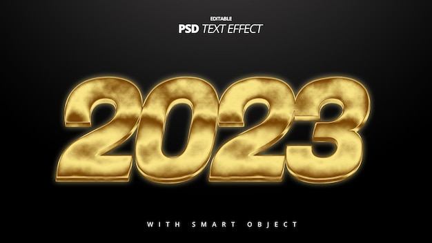 gold 3d realistic text effect editable template design for headline font style