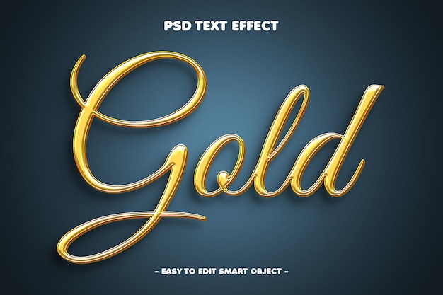 Gold eleganter Gold-Stil Text-Effekt 2025