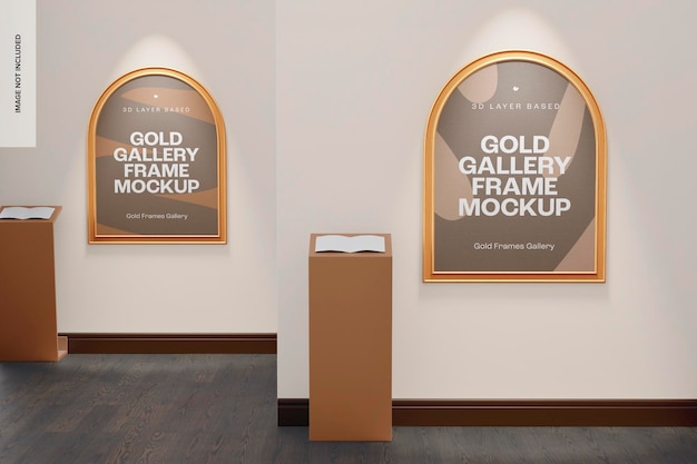 Gold-Galerierahmen-Modell