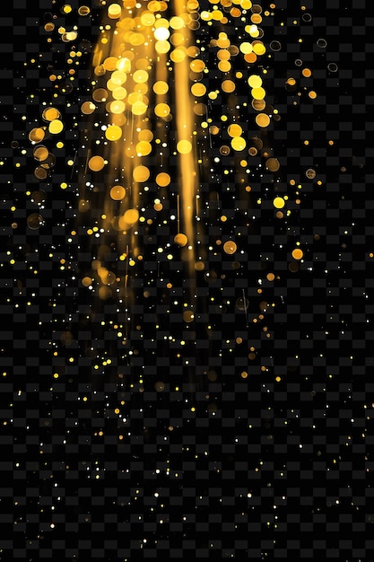 PSD gold glitter on a black background