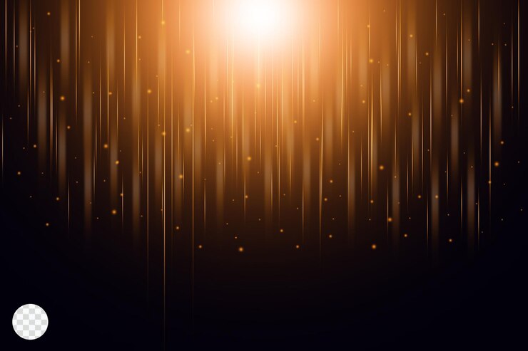 PSD gold light falling spark particle background