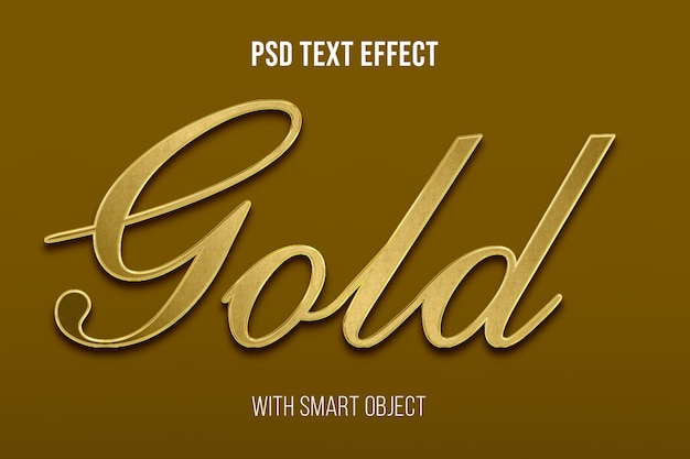 Gold-PSD-Text-Effekt mit Smart-Objekt