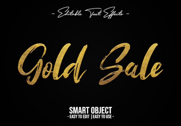 Gold sale text style effekt