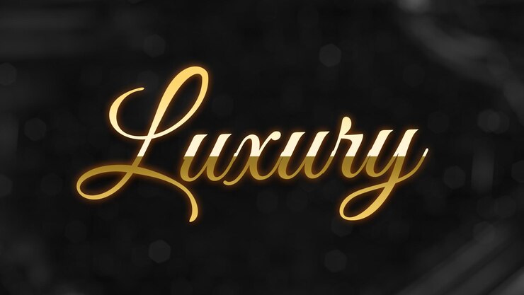 PSD gold text effect template