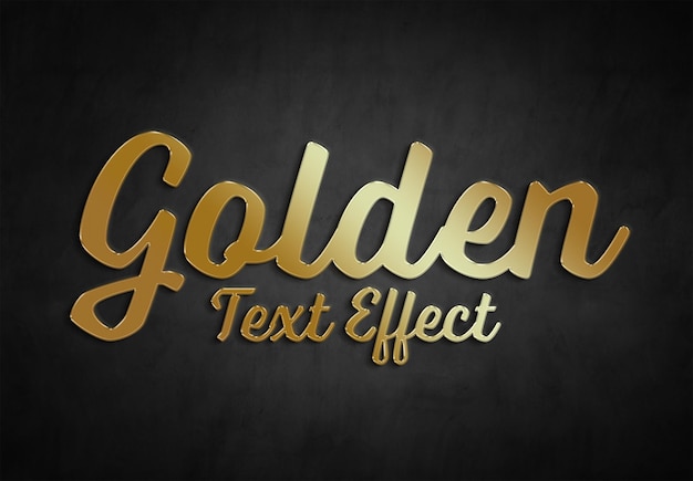 Gold-Text-Effekt-Stil