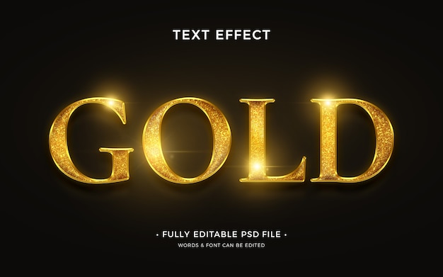 Gold-Text-Effekt