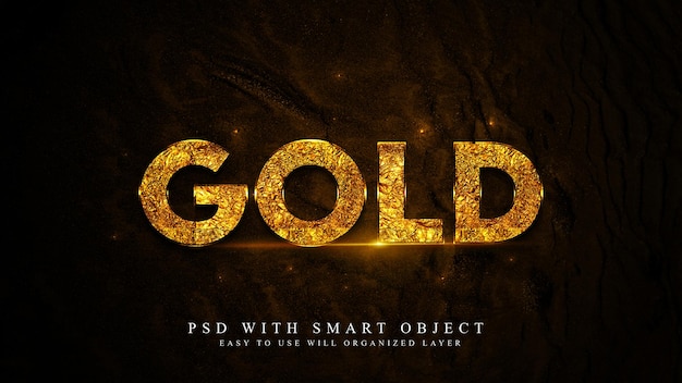 Gold-Text-Effekt