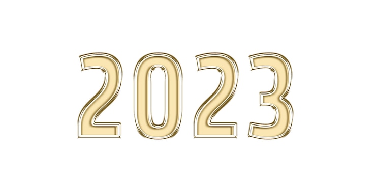 PSD gold word glass shine text letter party design 2023