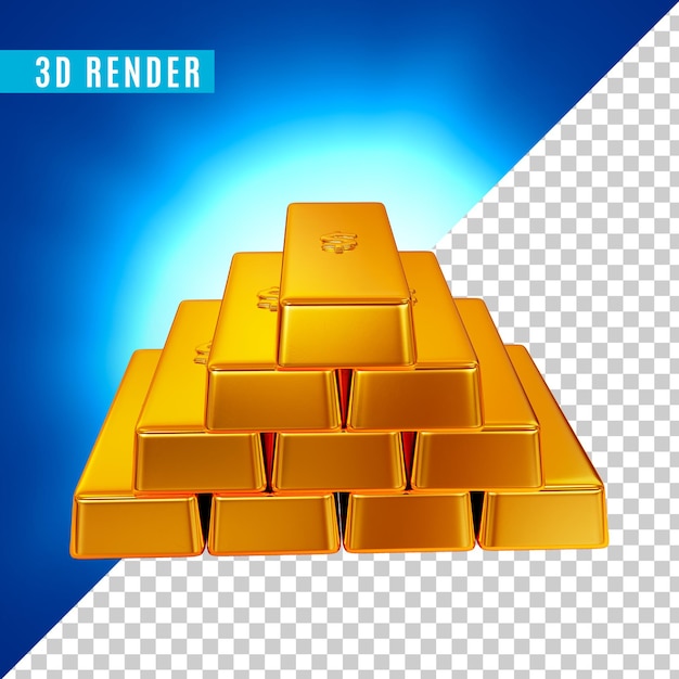 Goldbarren 3d Premium