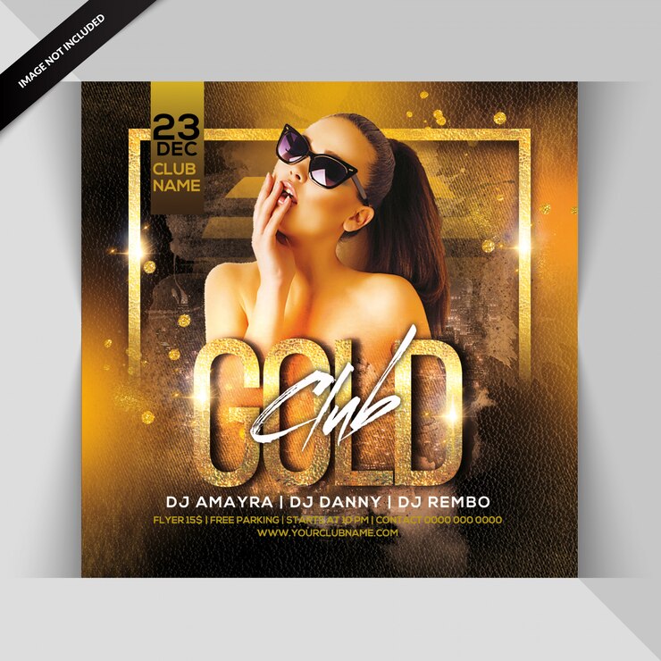 PSD goldclub-party-flyer