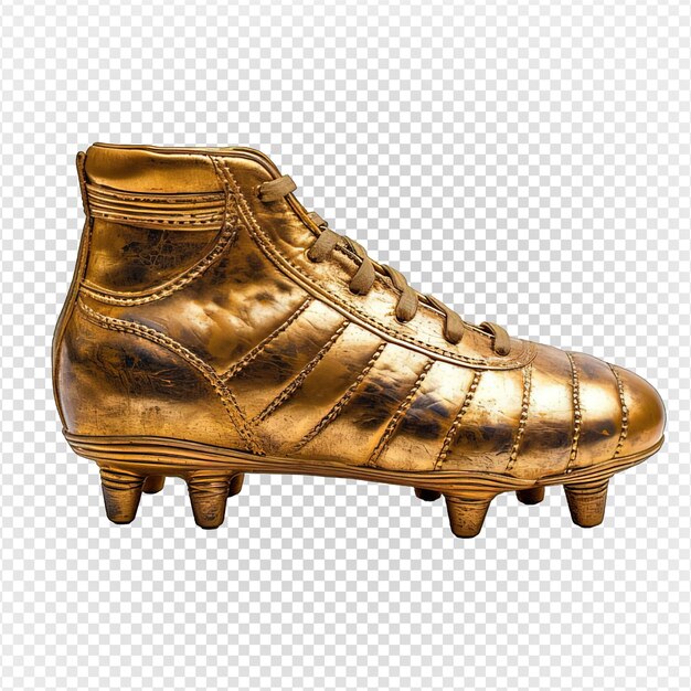 Golden boot award isolado em fundo transparente generativo ai