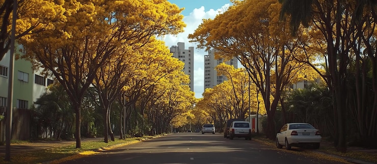 PSD golden canopy street