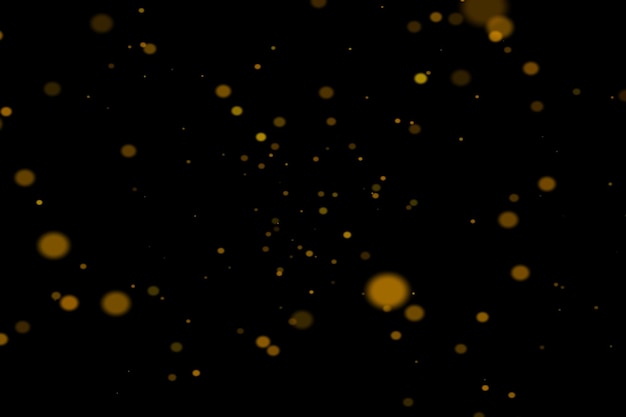 Golden Dust Bokeh Overlays Background bokeh leggero Effetto leggero con background bokeh trasparente