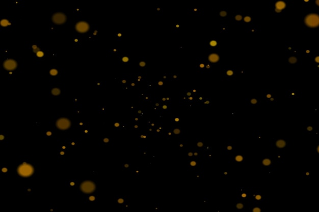 Golden Dust Bokeh Overlays Background bokeh leggero Effetto leggero con background bokeh trasparente