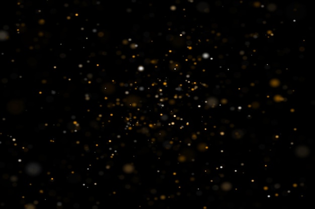 Golden Dust Bokeh Overlays Background bokeh leggero Effetto leggero con background bokeh trasparente