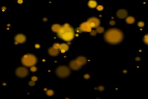 Golden Dust Bokeh Overlays Background bokeh leggero Effetto leggero con background bokeh trasparente