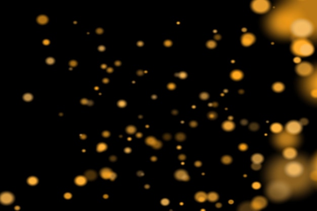 Golden Dust Bokeh Overlays Background bokeh leggero Effetto leggero con background bokeh trasparente