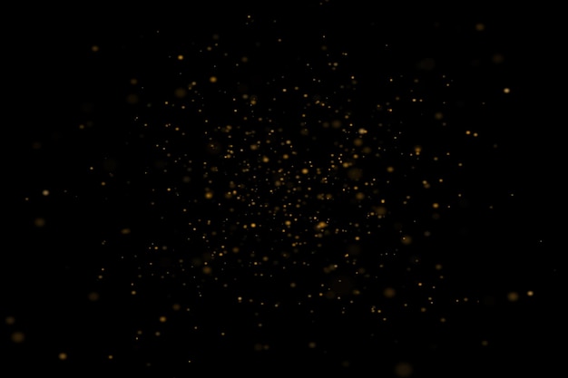 Golden Dust Bokeh Overlays Background bokeh leggero Effetto leggero con background bokeh trasparente