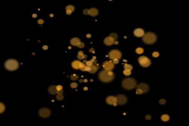 Golden Dust Bokeh Overlays Background bokeh leggero Effetto leggero con background bokeh trasparente