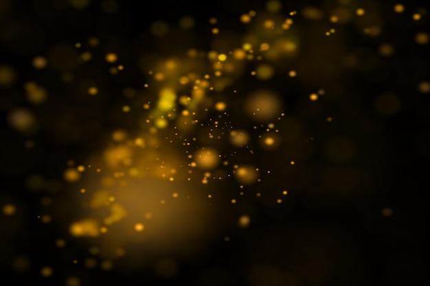 Golden Dust Bokeh Overlays Background bokeh leggero Effetto leggero con background bokeh trasparente