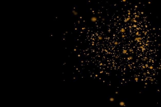 Golden Dust Bokeh Overlays Licht-Bokeh-Hintergrund Licht-Effekt mit transparentem Hintergrund-Bokeh