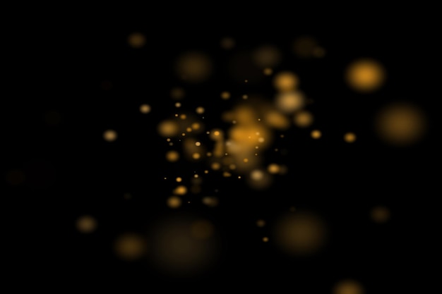 Golden Dust Bokeh Overlays Licht-Bokeh-Hintergrund Licht-Effekt mit transparentem Hintergrund-Bokeh