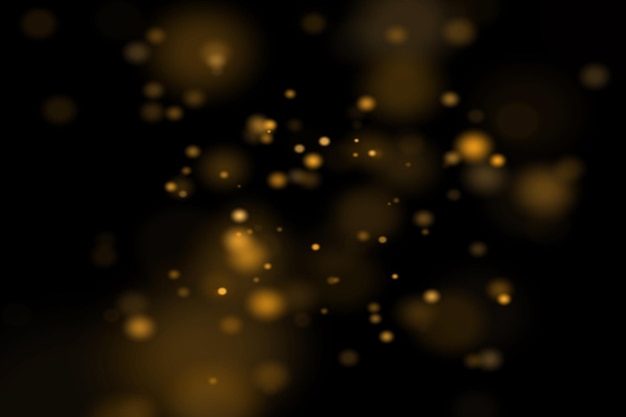 Golden Dust Bokeh Overlays Licht-Bokeh-Hintergrund Licht-Effekt mit transparentem Hintergrund-Bokeh