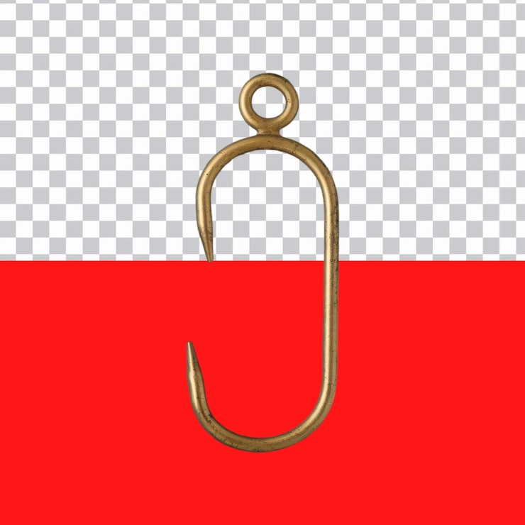 PSD golden hook isolated