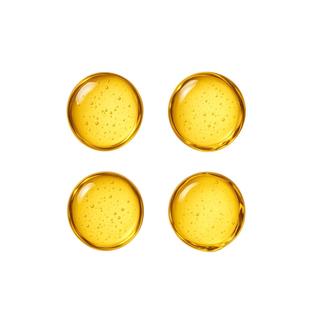 Golden Liquid Droplets Serum Oil and Skincare Essence (Olio liquido d'oro e essenza per la cura della pelle)