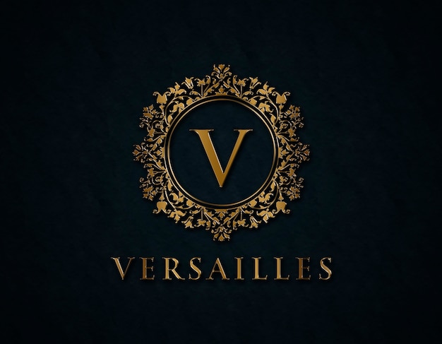 Golden logo mockup