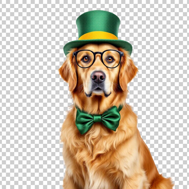 PSD el golden retriever afortunado