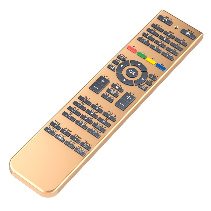 PSD golden smart remote controller universal sat satellite receiver remote control 3d renderização