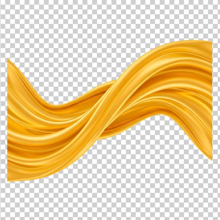 PSD golden swirl abstract fluid fabric em movimento