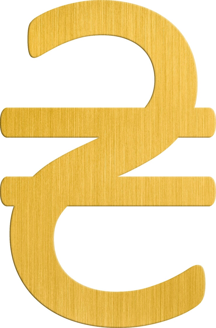 PSD golden ukrainian hryvnia currency icon symbol icon vector concept of international money clipart