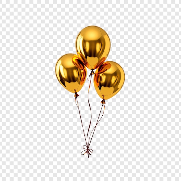 Goldene Ballons schwimmen glänzend Feierliche Party Festive