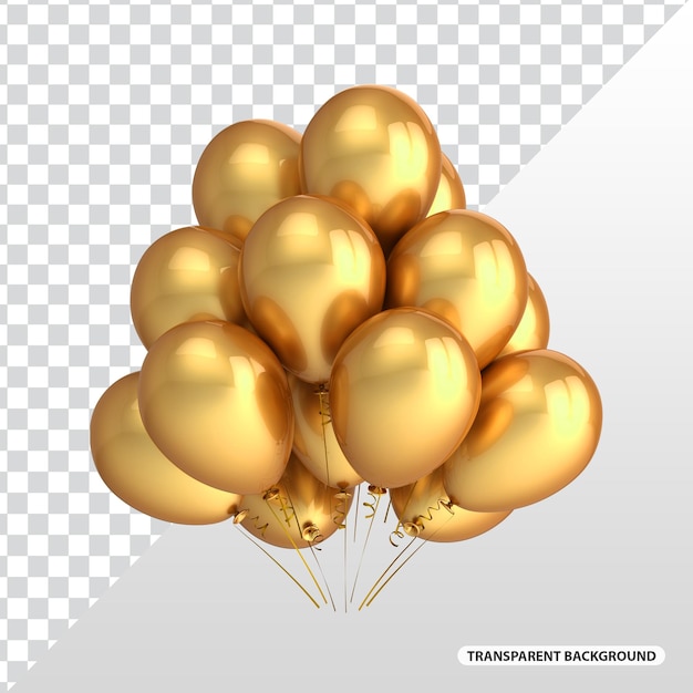 PSD goldene ballons