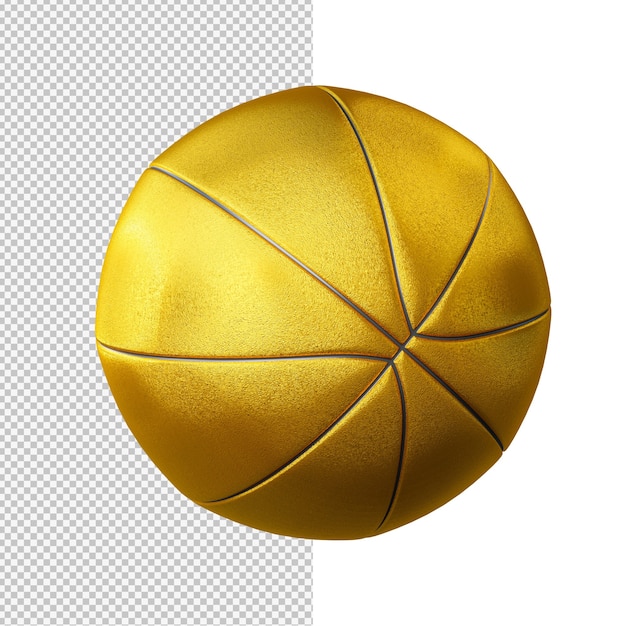 Goldene basketball isolierte illustration