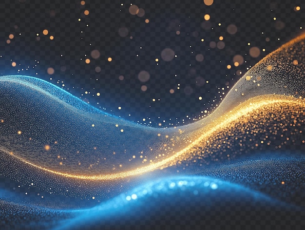 Goldene blaue Wellen