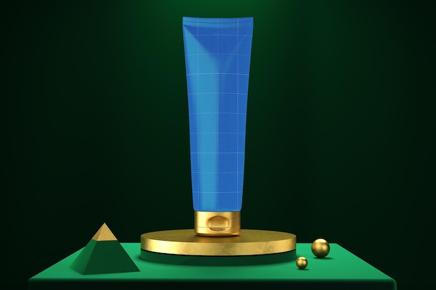 Goldene Creme Tube