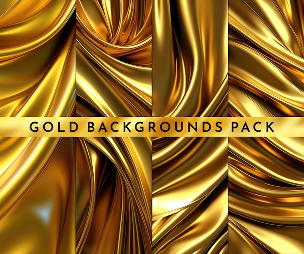 PSD goldene hintergründe pack