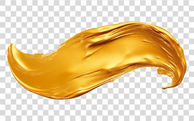 PSD goldene pinselstreifen auf transparentem hintergrund png isoliert