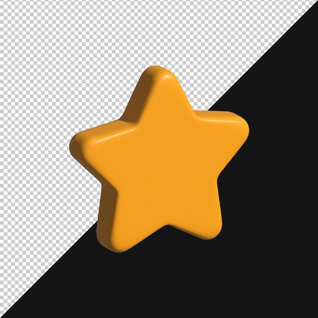 Goldener 3D-Stern