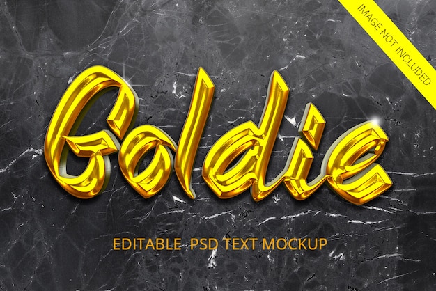 Goldener art-text-effekt