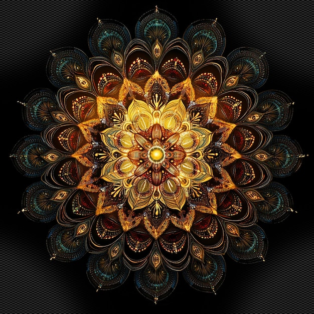 Goldener Mandala Hintergrund