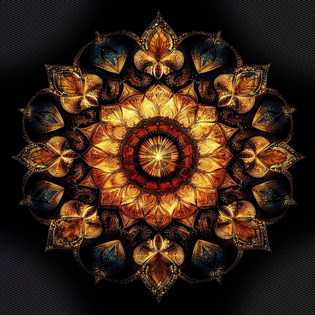 Goldener Mandala Hintergrund